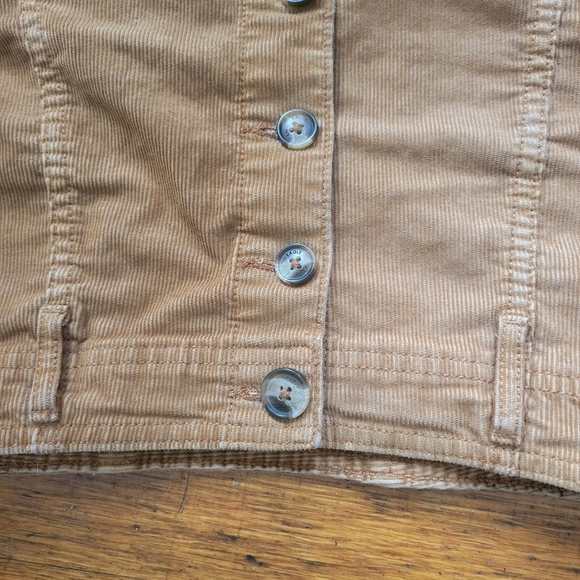 American Eagle Corduroy Button-Front Mini Skirt Sz 4 - Picture 4 of 6